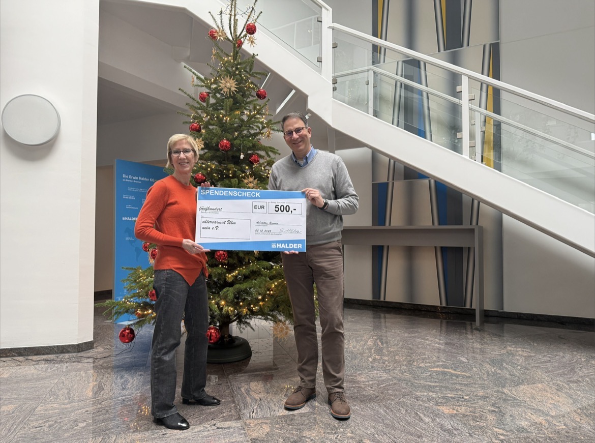 Spendenübergabe Erwin Halder 01.12.2025 (Firma Halder)